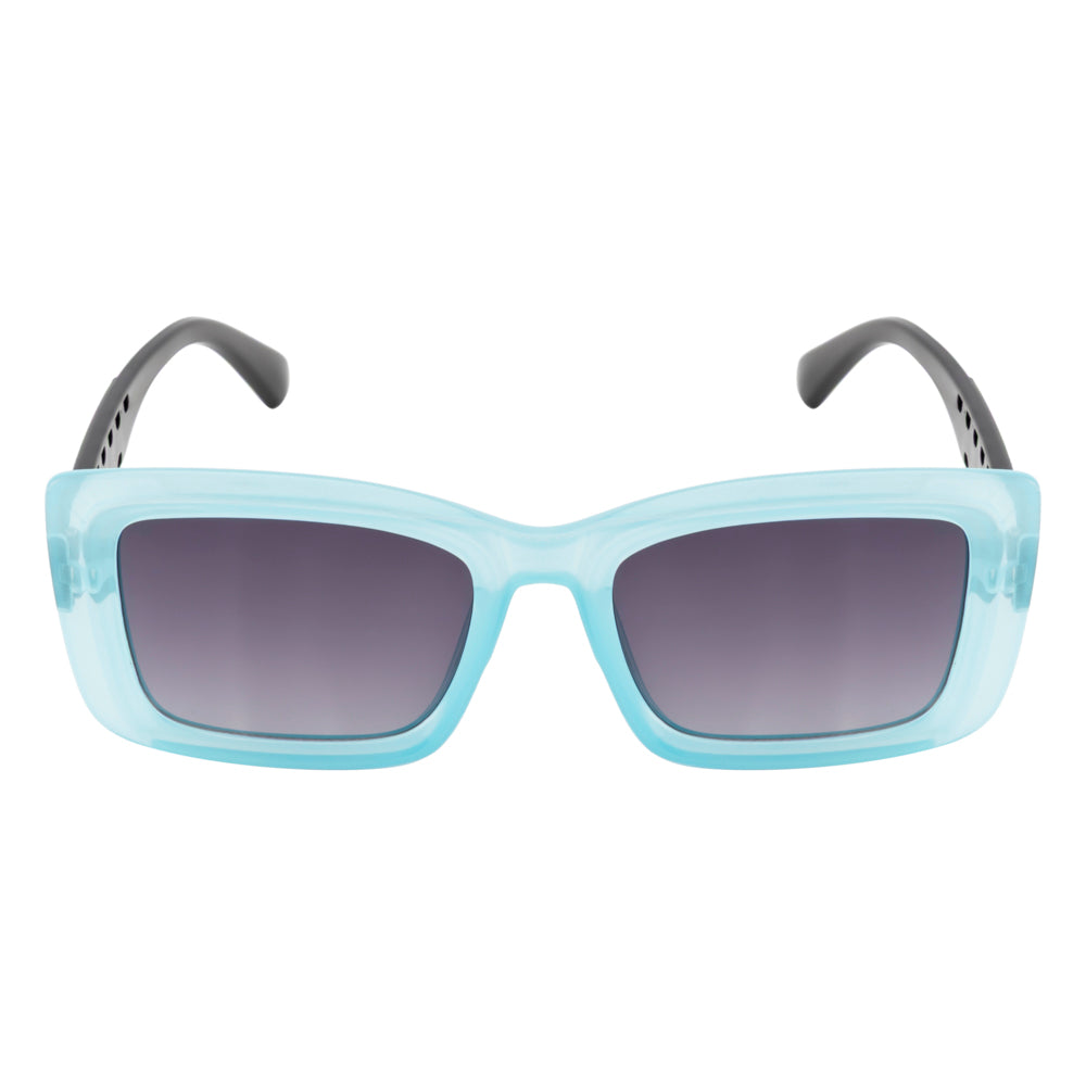 Translucent Blue Frame with Metal Chain Temples