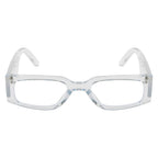CrystalEdge Transparent Rectangular Eyeglasses Frame for Men & Women