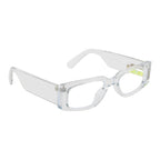 CrystalEdge Transparent Rectangular Eyeglasses Frame for Men & Women