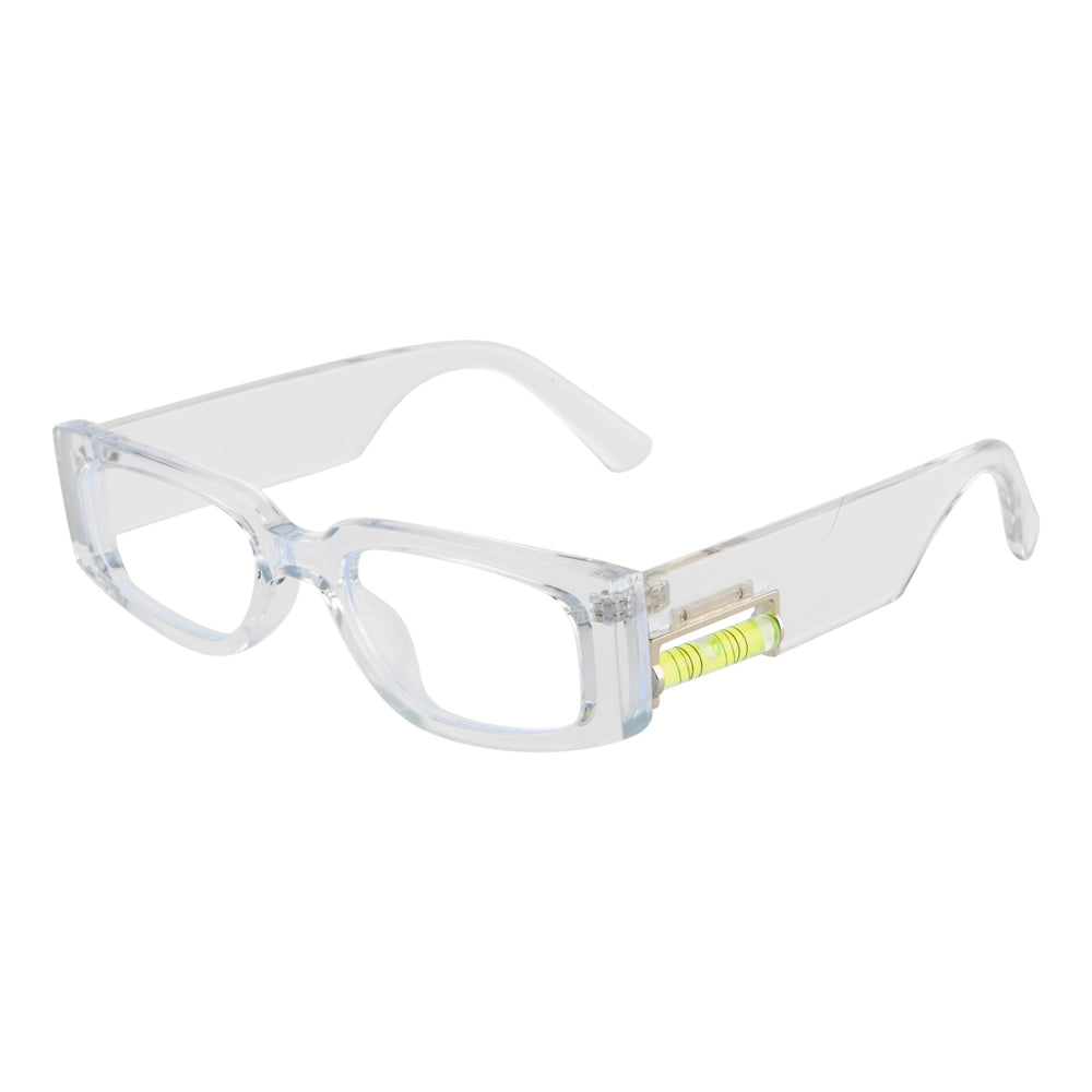CrystalEdge Transparent Rectangular Eyeglasses Frame for Men & Women