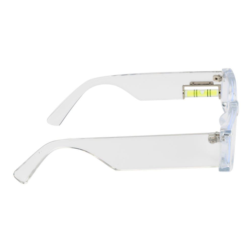 CrystalEdge Transparent Rectangular Eyeglasses Frame for Men & Women