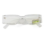 CrystalEdge Transparent Rectangular Eyeglasses Frame for Men & Women