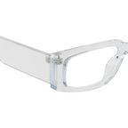 CrystalEdge Transparent Rectangular Eyeglasses Frame for Men & Women