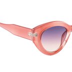Retro Inspired Pink Cat Eye Sunglasses for Women