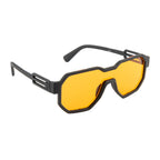 Modern Tactical Style Wraparound Sunglasses| Orange color lens