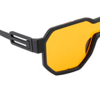 Modern Tactical Style Wraparound Sunglasses| Orange color lens