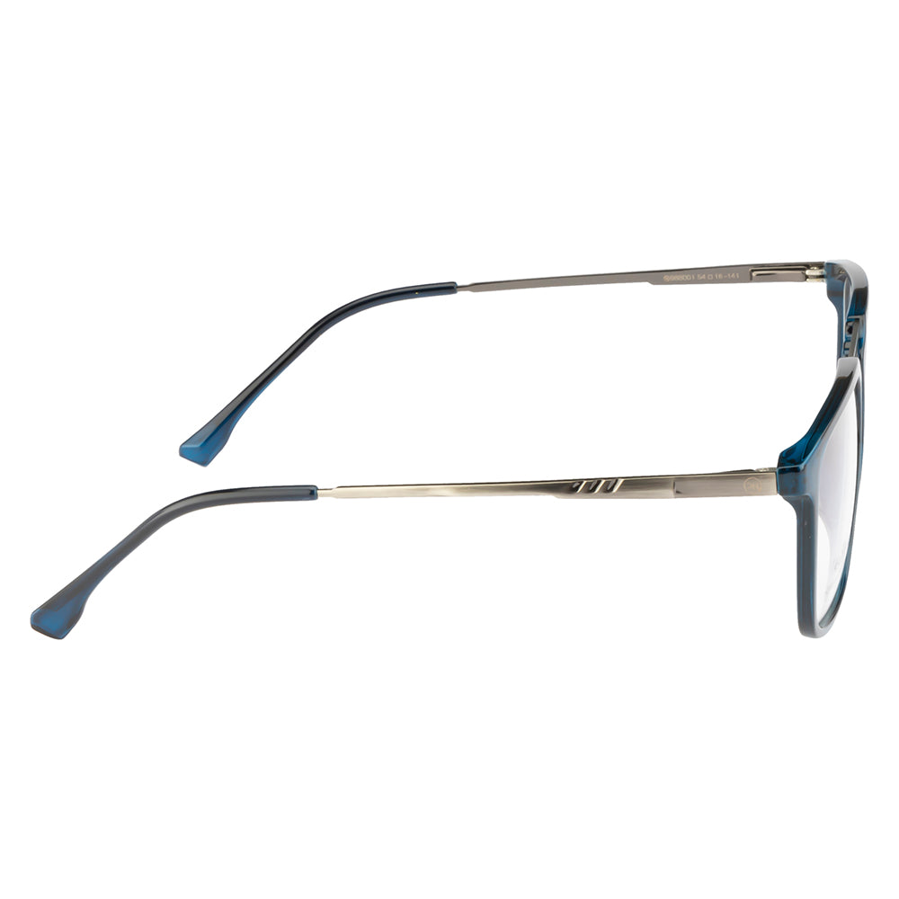 Modern Blue & Silver Square Eyewear for a Bold Look