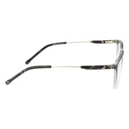 Dual Tone Chic: Half Black & Transparent Matte Designer Eyewear