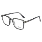Minimalist Translucent Grey Square Eyewear for Effortless Style