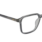 Minimalist Translucent Grey Square Eyewear for Effortless Style