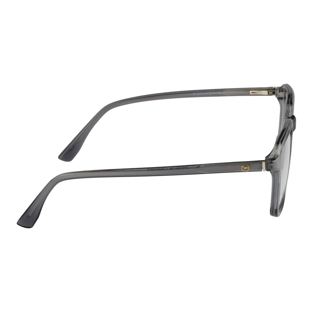 Minimalist Translucent Grey Square Eyewear for Effortless Style