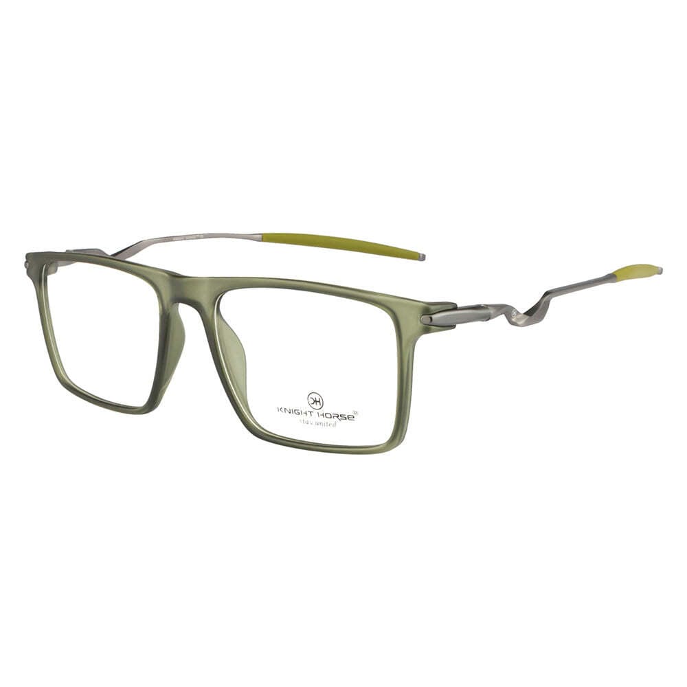 Men's Sports Eyewear | Rectangle | Green Frame | Spring Hinges