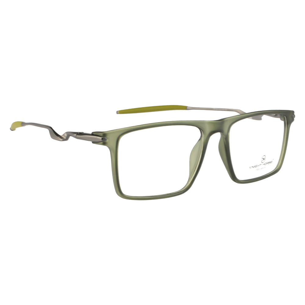 Men's Sports Eyewear | Rectangle | Green Frame | Spring Hinges