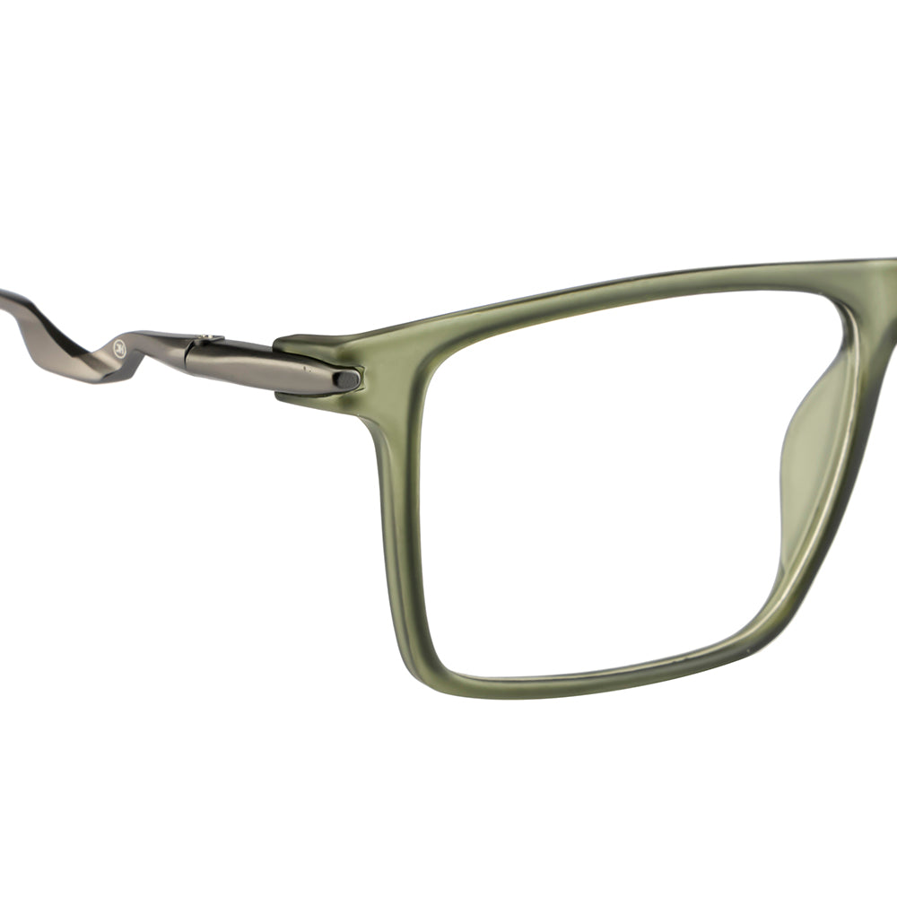 Men's Sports Eyewear | Rectangle | Green Frame | Spring Hinges