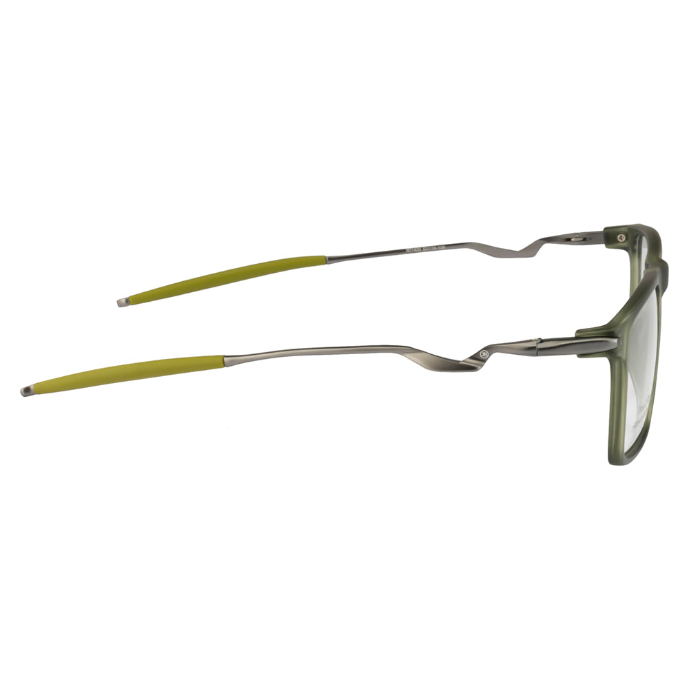 Men's Sports Eyewear | Rectangle | Green Frame | Spring Hinges