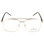 Men's Eyewear Frames – Metal | Gold Side with Brown Accents |Stylish & Durable Opticals