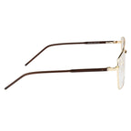 Men's Eyewear Frames – Metal | Gold Side with Brown Accents |Stylish & Durable Opticals