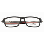Men's Sports Eyewear Frame | Rectangle | Spring Hinges | Black & Red