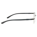 Knight Horse Minimalist Rimless Glasses – Matte Grey | Durable & Lightweight
