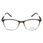 Knight Horse Women's Eyewear Frames – Glossy Half-Brown & Transparent, Lightweight & Stylish