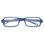Kids Eyewear Frame | Full TR Flexible Sides | Dark Blue Rectangular Glasses Frame