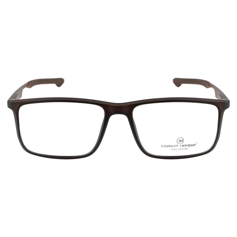 Men's Sports Eyewear Frame | Spring Hinges | Rectangular | Brown