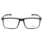 Men's Sports Eyewear Frame | Spring Hinges | Rectangular | Brown