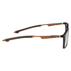 Men's Sports Eyewear Frame | Spring Hinges | Rectangular | Brown