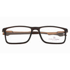 Men's Sports Eyewear Frame | Spring Hinges | Rectangular | Brown