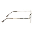 Knight Horse Men's Eyewear Frame – Stylish Square Metal| Double Bar| Silver & Grey