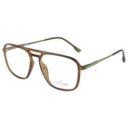 Knight Horse Men's Double-Bar Square Eyewear Frame | Spring Hinges | Stylish & Durable