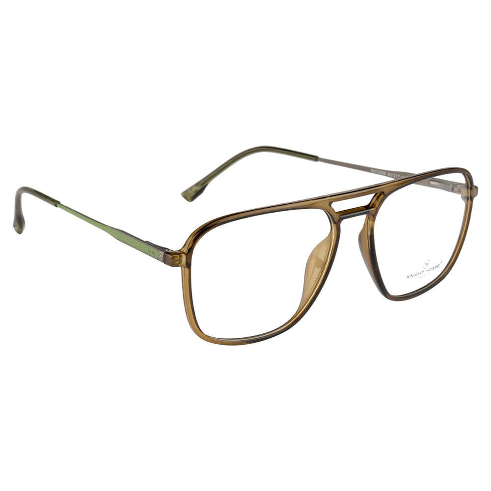 Knight Horse Men's Double-Bar Square Eyewear Frame | Spring Hinges | Stylish & Durable