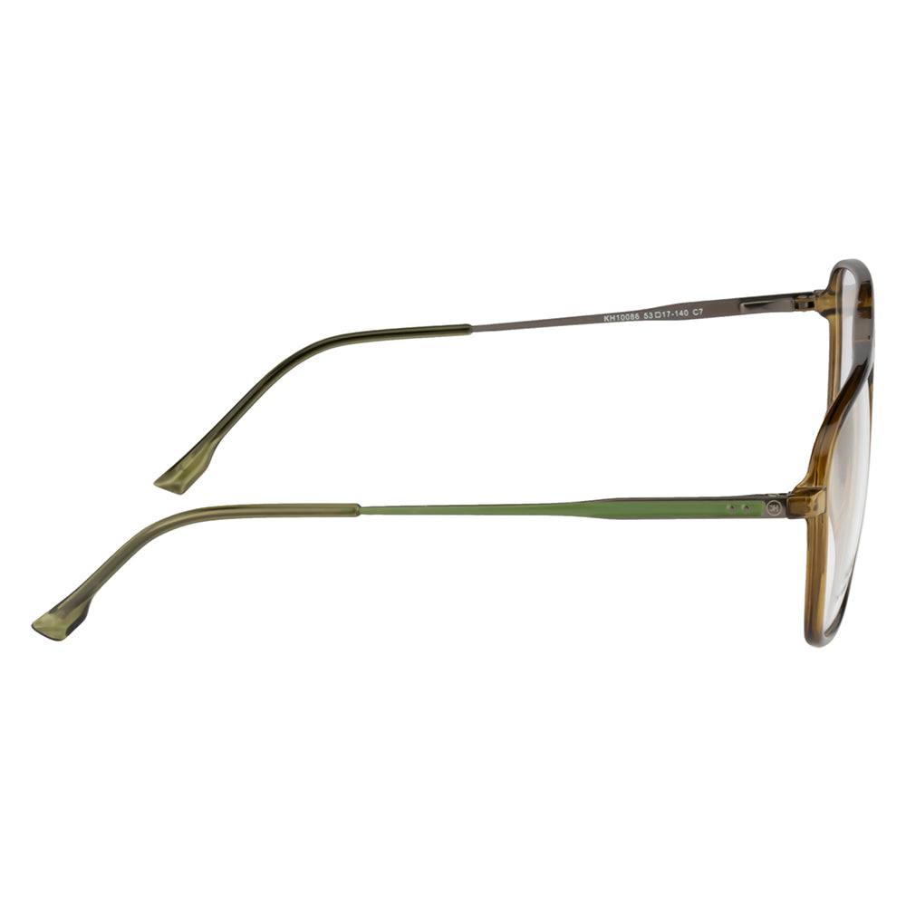 Knight Horse Men's Double-Bar Square Eyewear Frame | Spring Hinges | Stylish & Durable