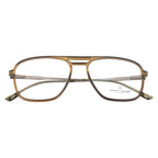 Knight Horse Men's Double-Bar Square Eyewear Frame | Spring Hinges | Stylish & Durable