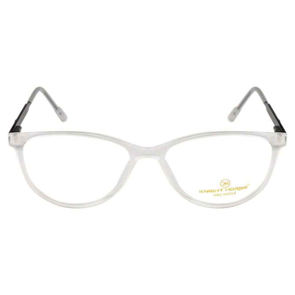 Women's Cat-Eye Eyewear Frames | Matte Transparent White | Lightweight & Stylish