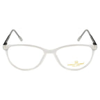 Women's Cat-Eye Eyewear Frames | Matte Transparent White | Lightweight & Stylish