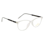 Women's Cat-Eye Eyewear Frames | Matte Transparent White | Lightweight & Stylish