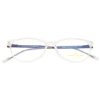 Women's Cat-Eye Eyewear Frames | Matte Transparent White | Lightweight & Stylish