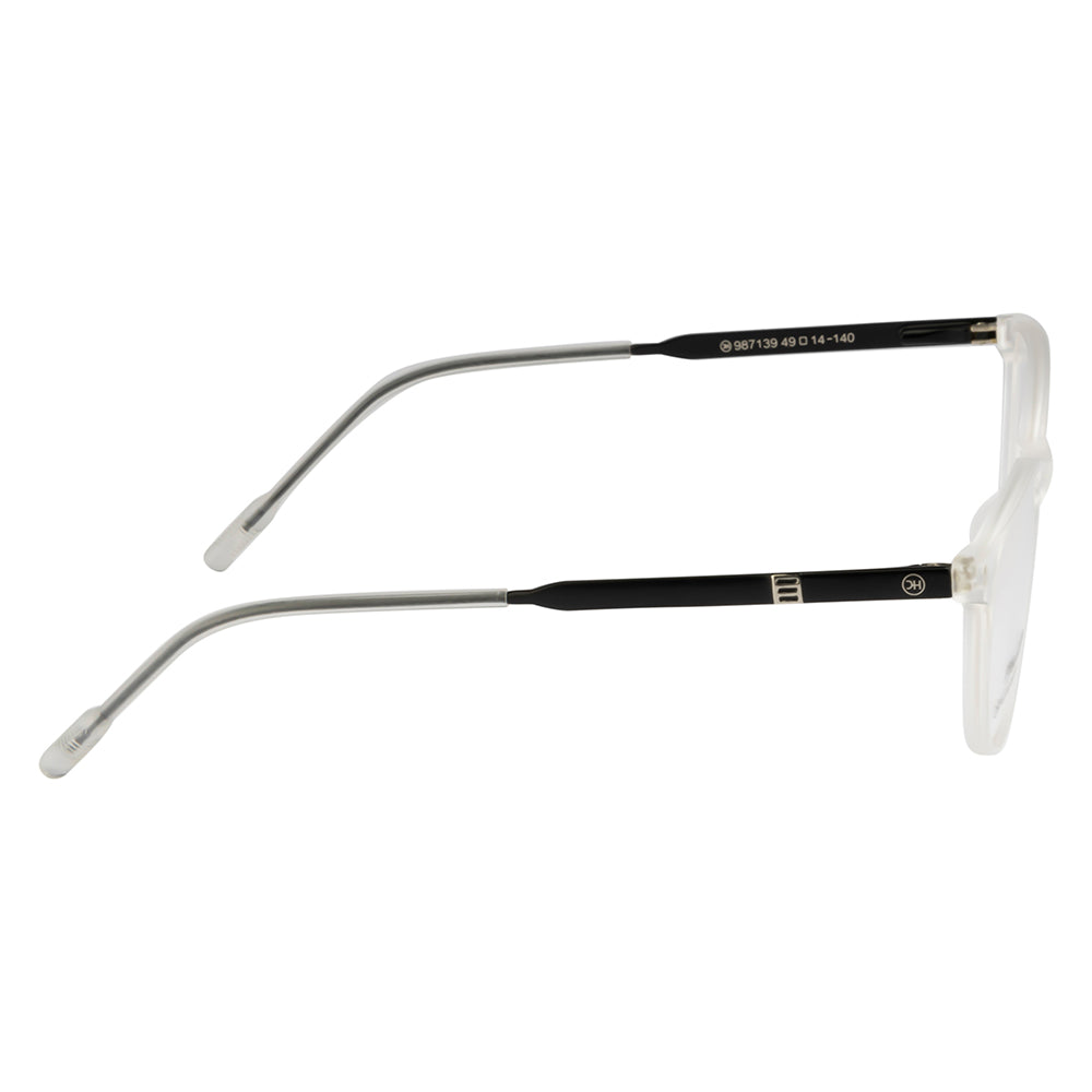 Women's Cat-Eye Eyewear Frames | Matte Transparent White | Lightweight & Stylish