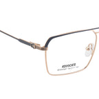 Prestige Square Metal Eyewear – Matte Grey & Gold