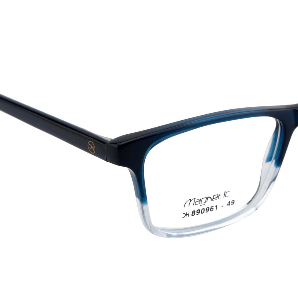 Rectangular Dual-Tone Glasses – Dark Blue & Light Blue