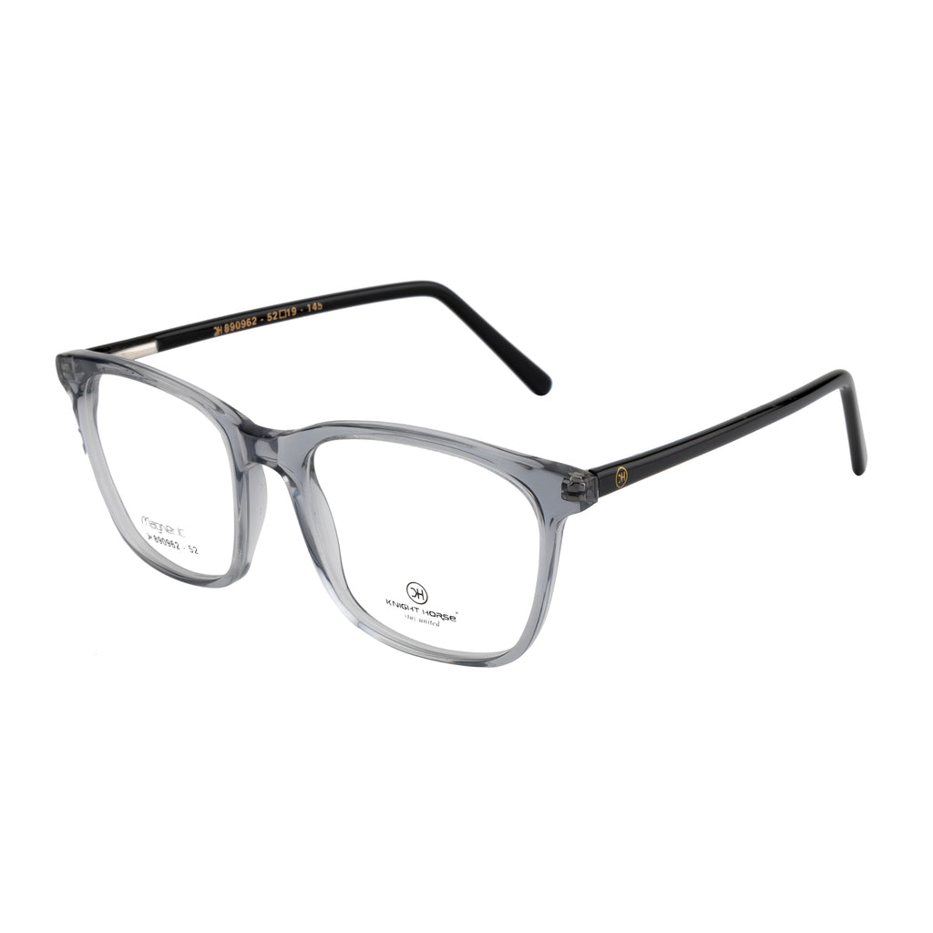 Sleek Translucent Square Glasses with Flexible Hinges