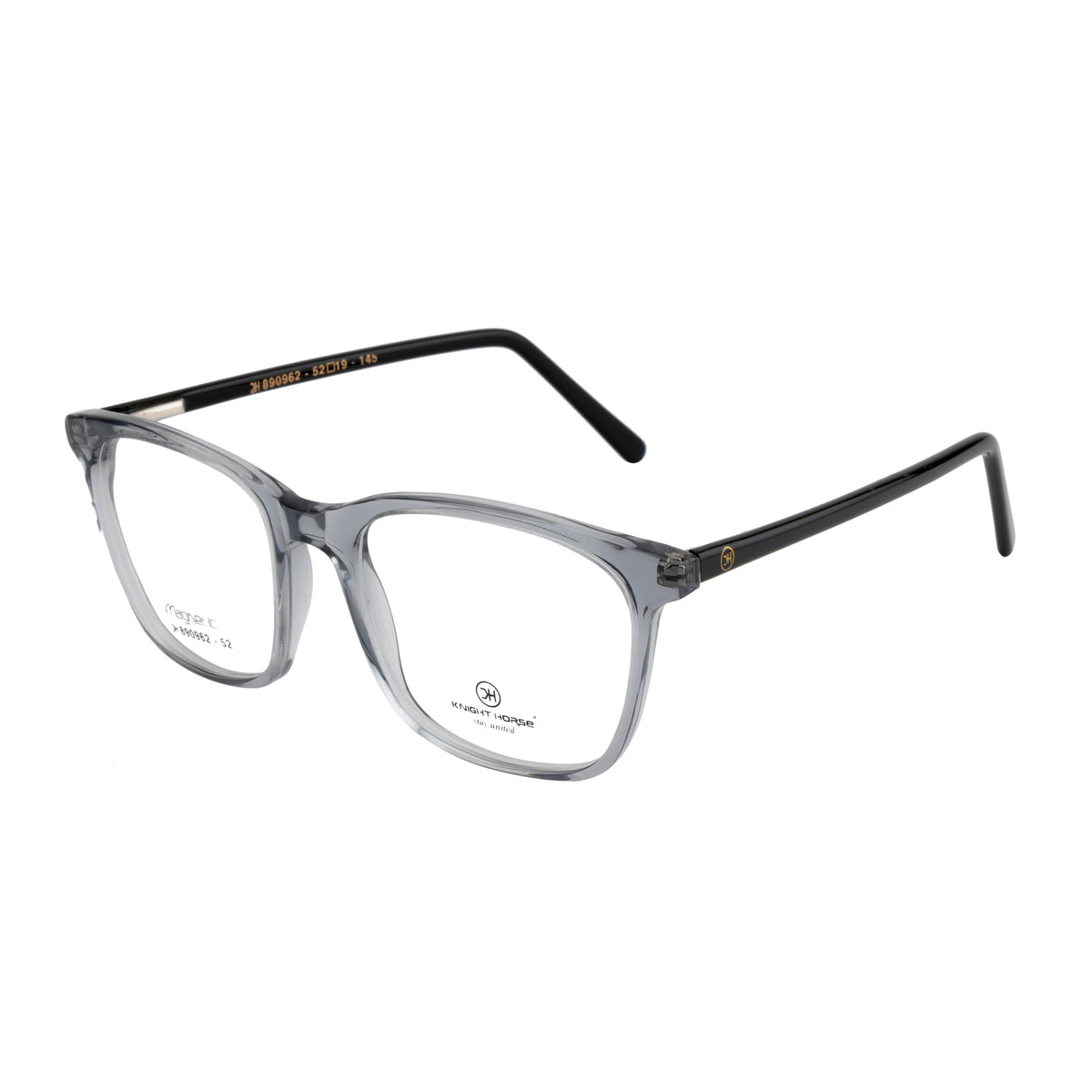 Sleek Translucent Square Glasses with Flexible Hinges