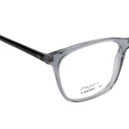 Sleek Translucent Square Glasses with Flexible Hinges