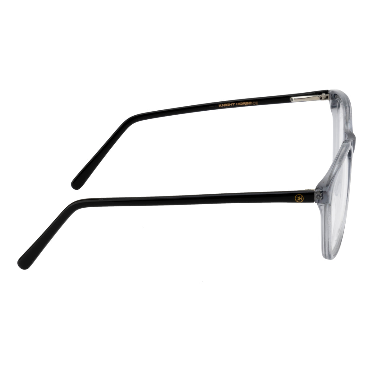 Sleek Translucent Square Glasses with Flexible Hinges