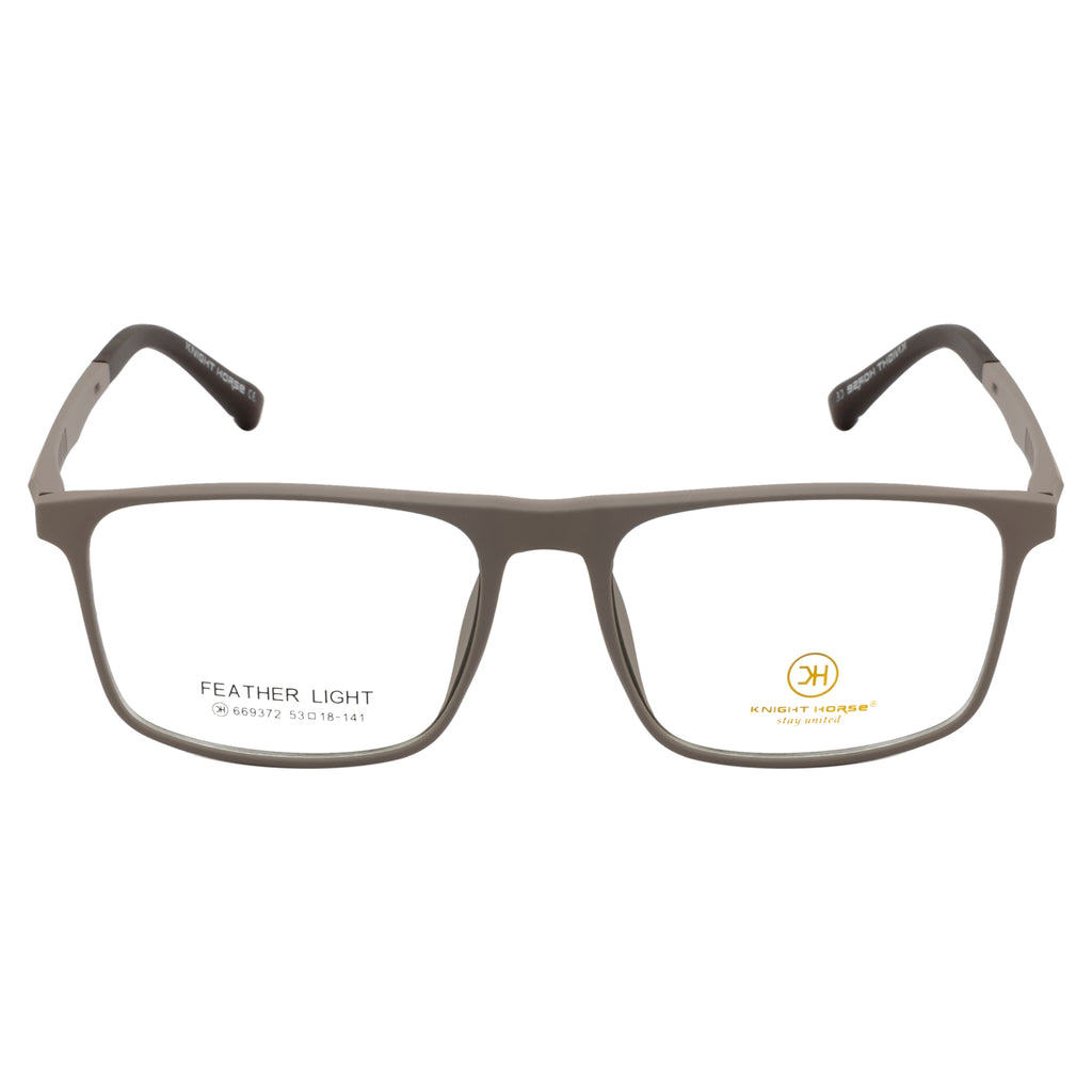 Rectangle Glasses| Lightweight| Matte Taupe| Flexible Fit