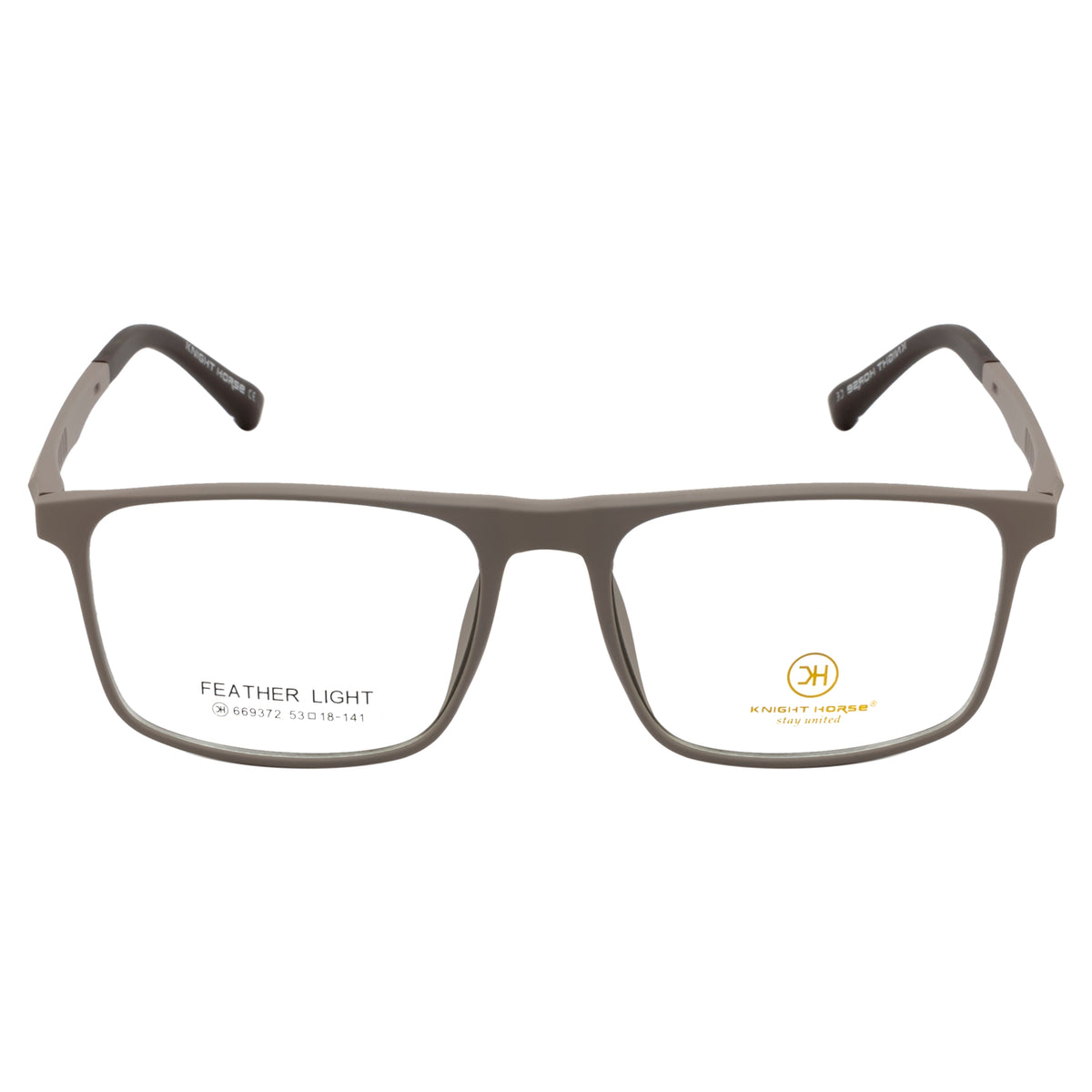 Rectangle Glasses| Lightweight| Matte Taupe| Flexible Fit