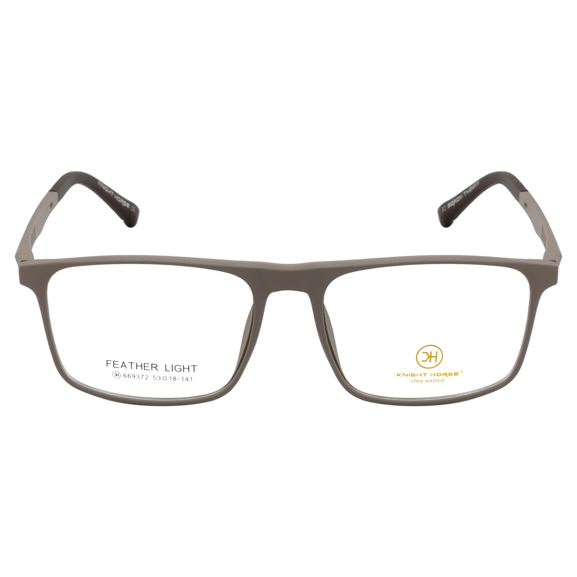 Rectangle Glasses| Lightweight| Matte Taupe| Flexible Fit