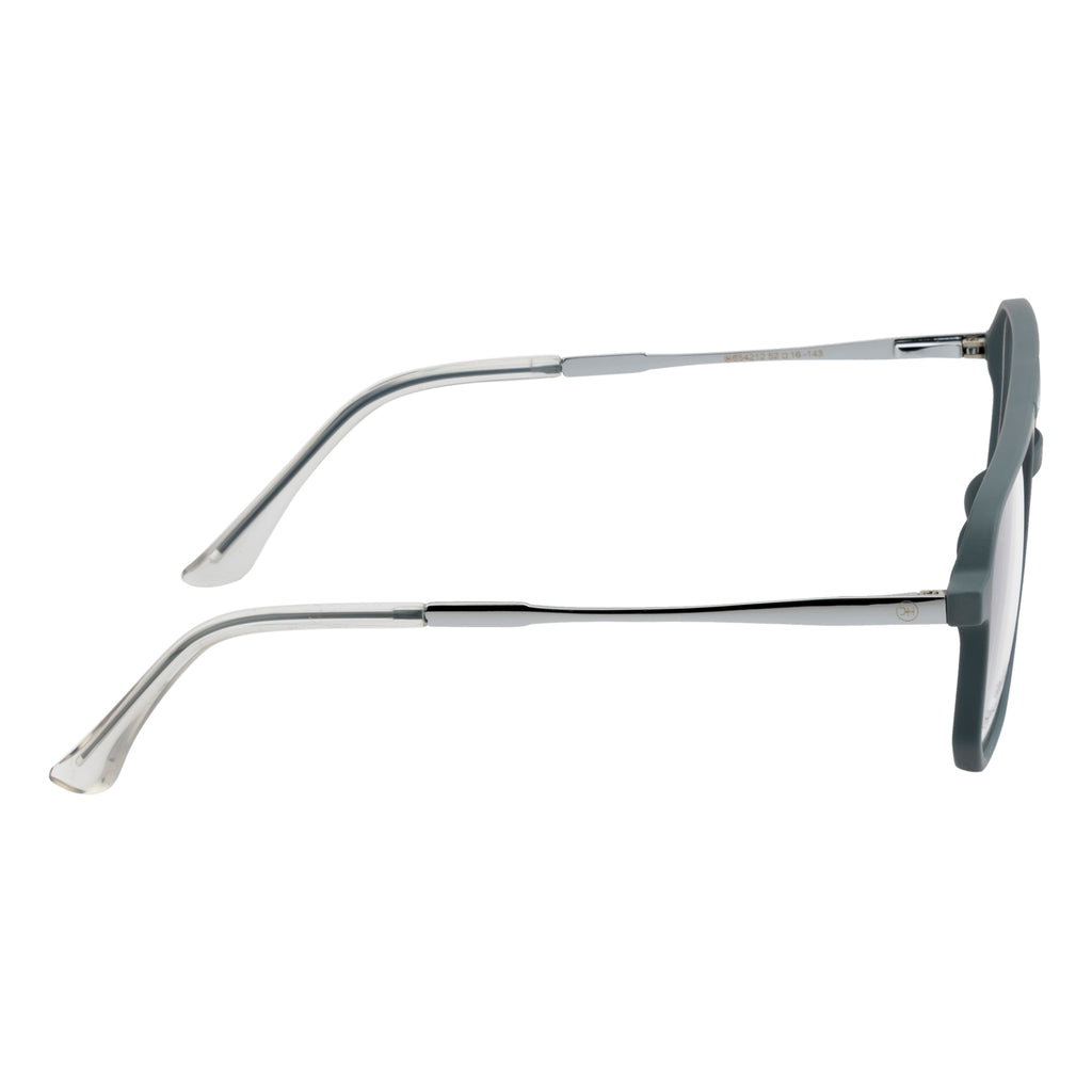 Trendy Eyewear | Geometric Shape with Sleek Double-Bar | Elegant Dual-Color Accent