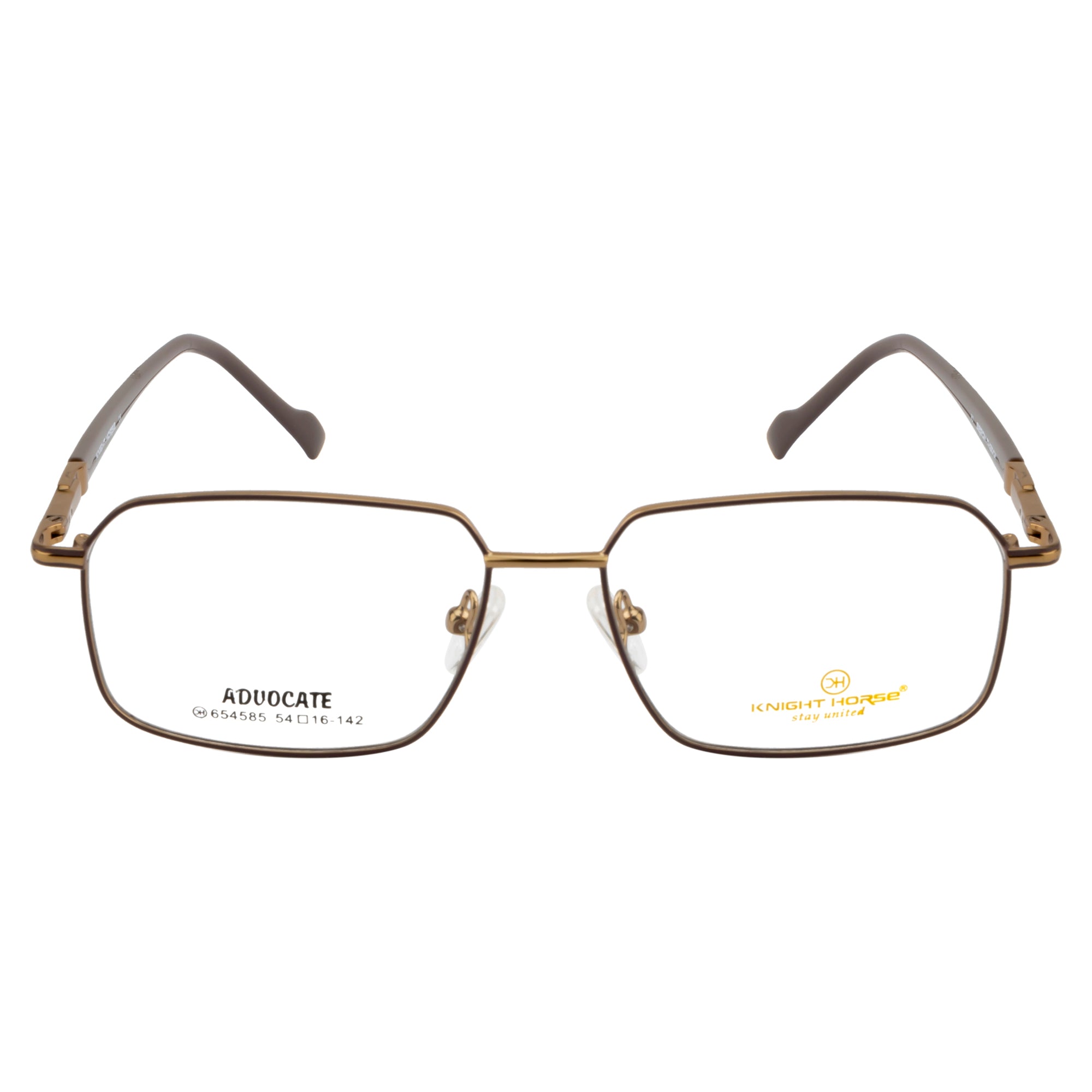 Matte Brown Premium Metal Eyewear – Lightweight & Durable
